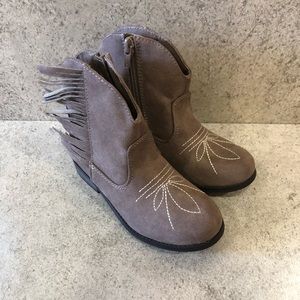Austin faux suede fringe cowgirl boots, 10